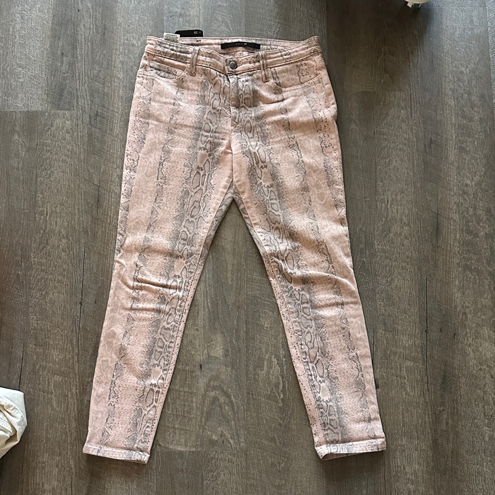 Joe's Jeans Blush Snake Print Denim